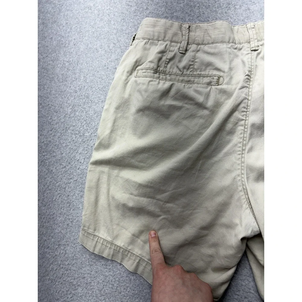 Faherty Shorts Mens 30 Beige Organic Cotton‎ Stretch Chino 8 Inseam Casual